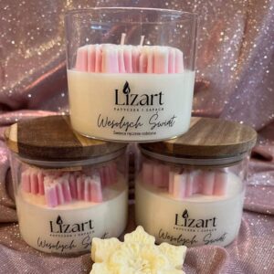 Świeca „Wesołych Świąt”