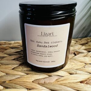 Świeca sojowa Bez dymu. Bez ciężaru. – Sandalwood